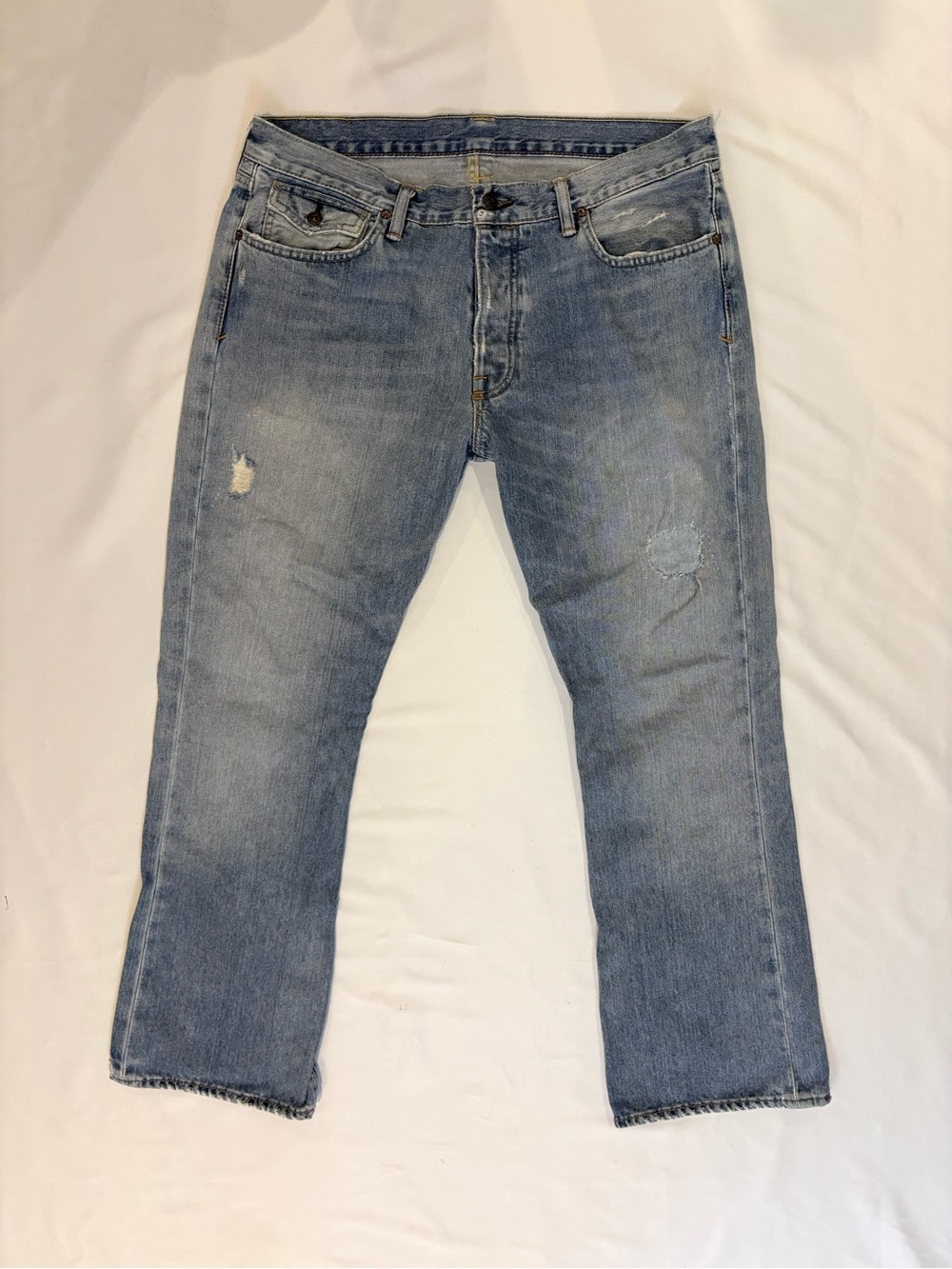 2000s vintage Polo by Ralph Lauren Light Blue Men’s Jeans - Picture 4 of 8